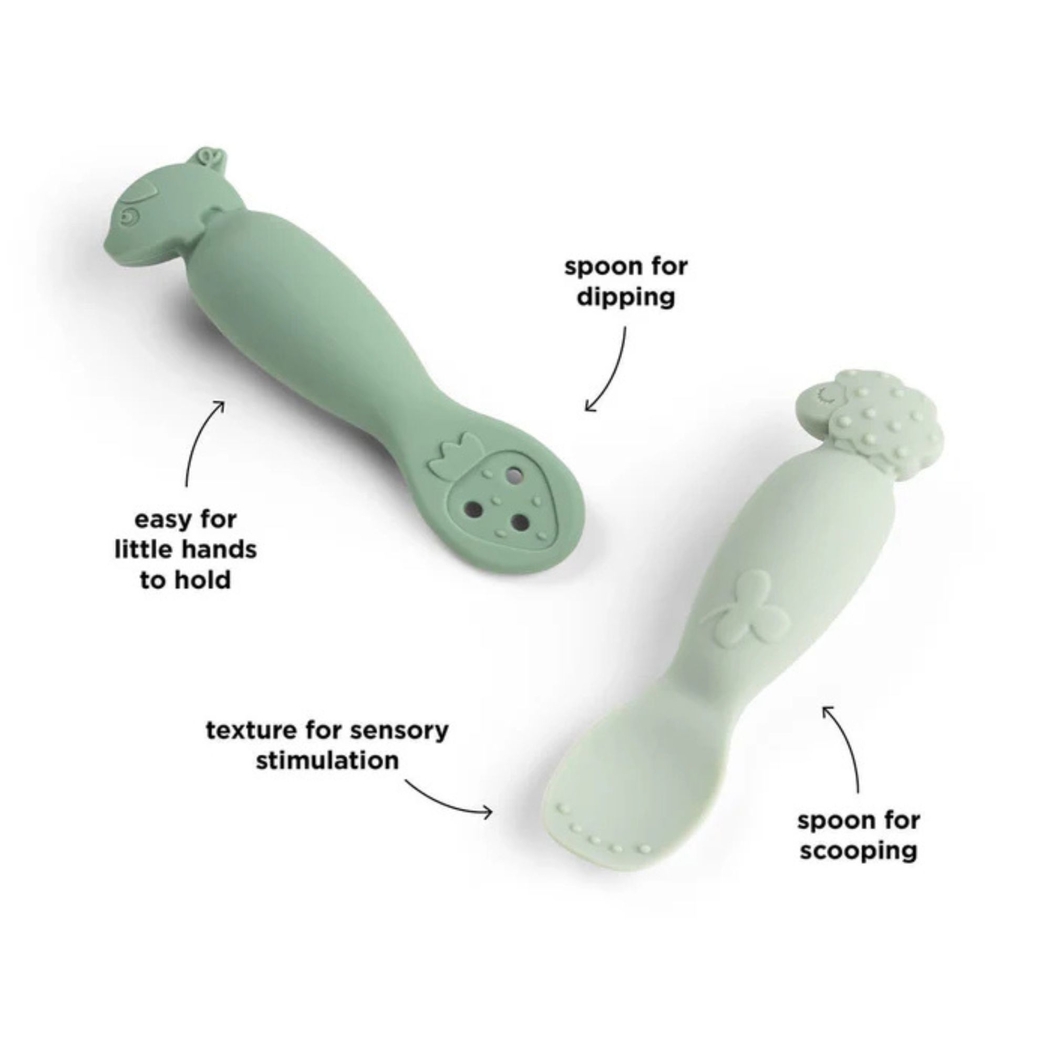 Conjunto de Colheres de Aprendizagem Done by Deer Tiny Farm - Done By Deer - 5712643064268
