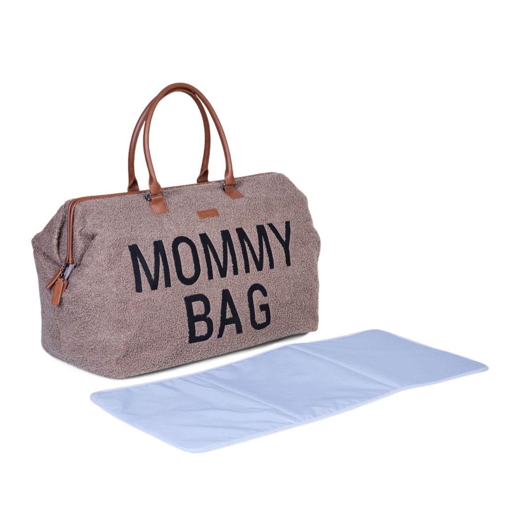Bolsa Childhome Mommy Bag Signature Teddy Soft Brown - Childhome - 5420007170318