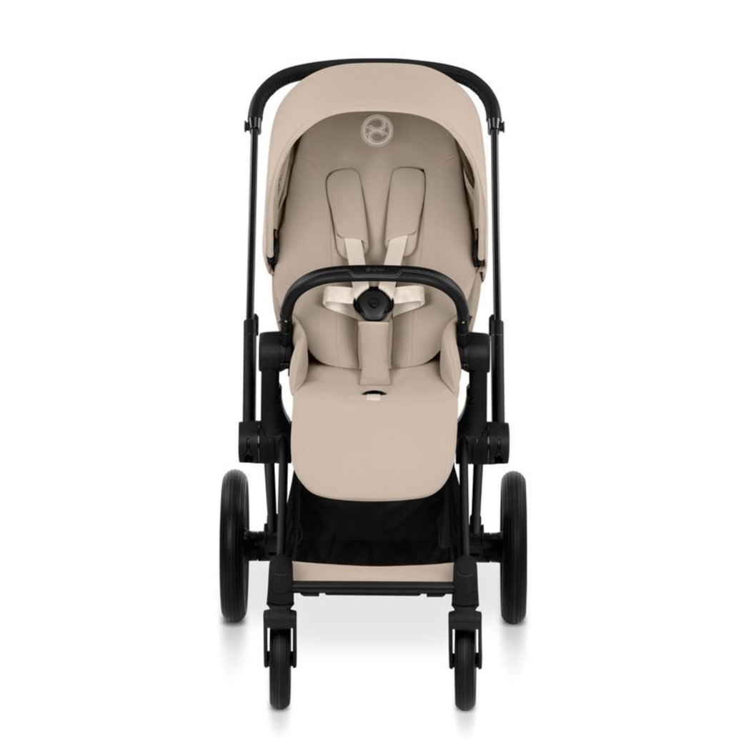 Carrinho de Bebé Cybex Priam Comfort Matt Black com Alcofa Dobrável - Cybex - 4063846549290