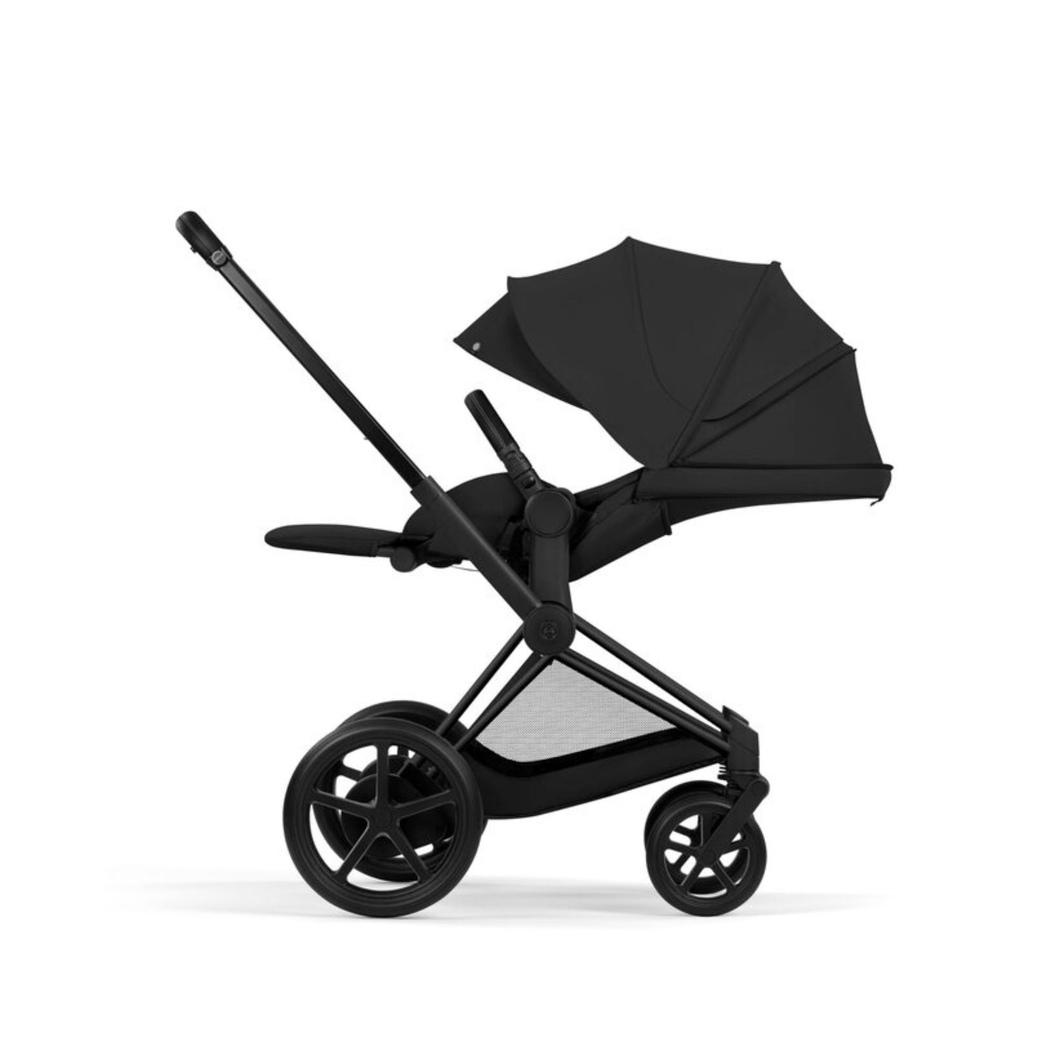 Carrinho de Bebé Cybex e-Priam Comfort Matt Black com Alcofa Dobrável - Cybex - 4063846549481