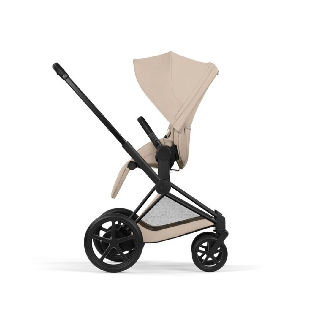Carrinho de Bebé Cybex e-Priam Comfort Matt Black com Alcofa Dobrável - Cybex - 4063846549559