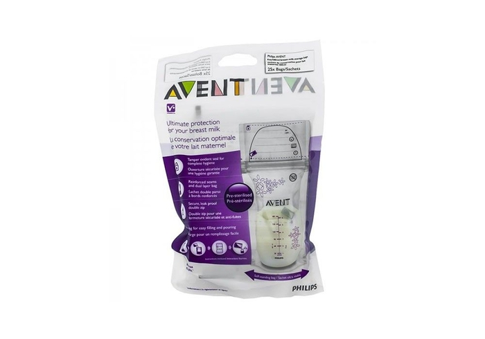 Sacos para Armazenamento Leite Materno Philips Avent 180ml - Philips Avent - 8710103637363