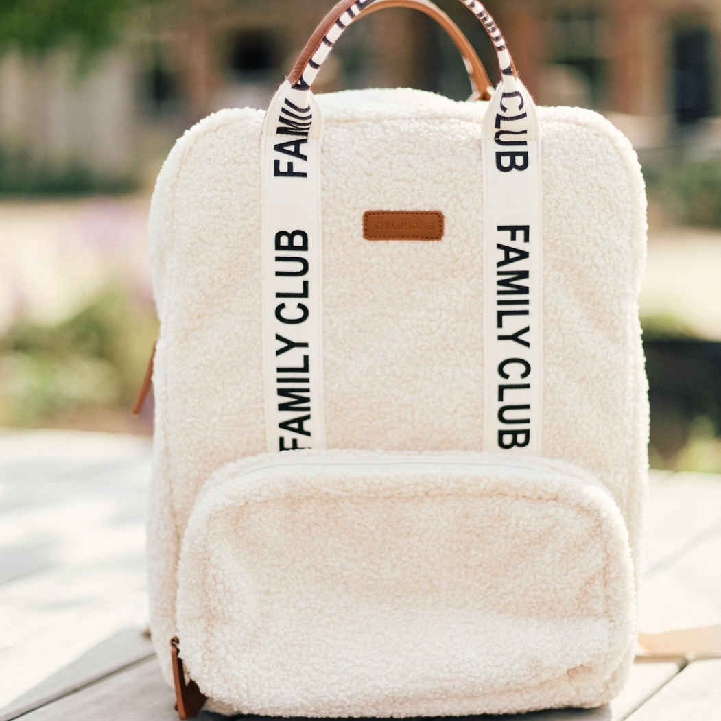 Mochila Childhome Family Club Signature Teddy Off White - Childhome - 5420007170448