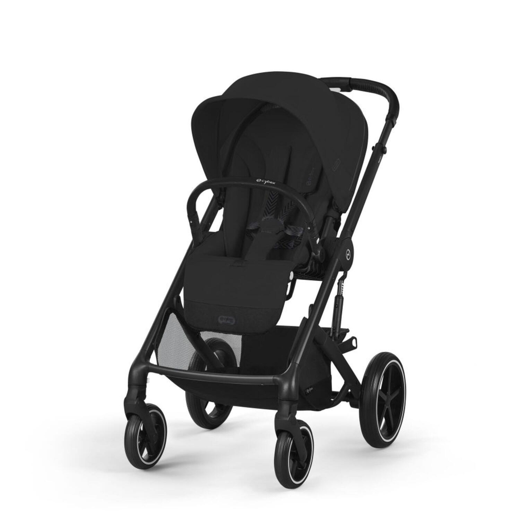 Trio Cybex Balios Black Carrinho, Alcofa, Cloud G Plus Moon Black com Base G3 e Adapatdores - Cybex - PACKBALIOS031-001