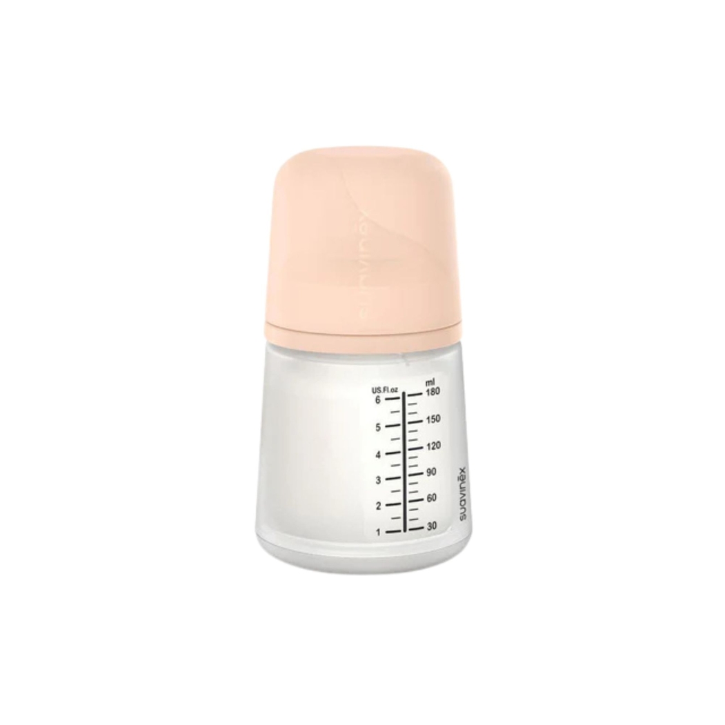 Biberão Suavinex com Tetina Silicone Anticólica Fluxo Lento 180 ml - Suavinex - 8426420051101