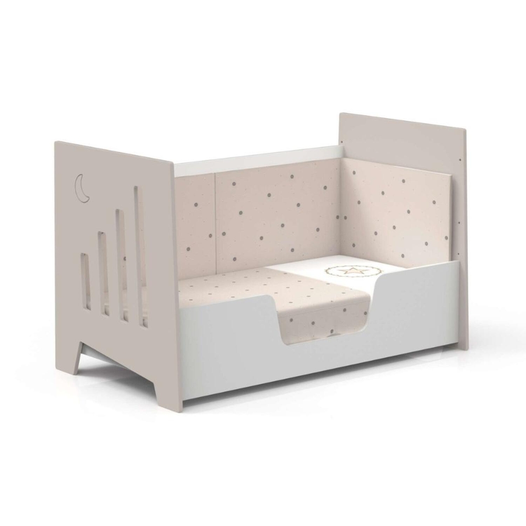 Berço Alondra Omni XL Beige 6 em 1 com Kit Co-Sleeping e Têxteis - Alondra - OMNIXL-K12-M7753-TX147