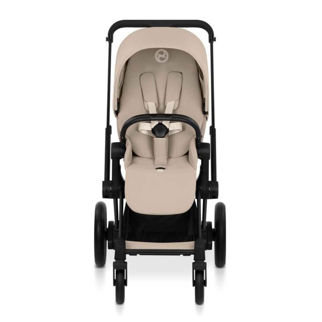 Carrinho de Bebé Cybex e-Priam Comfort Matt Black com Alcofa Dobrável - Cybex - 4063846549559
