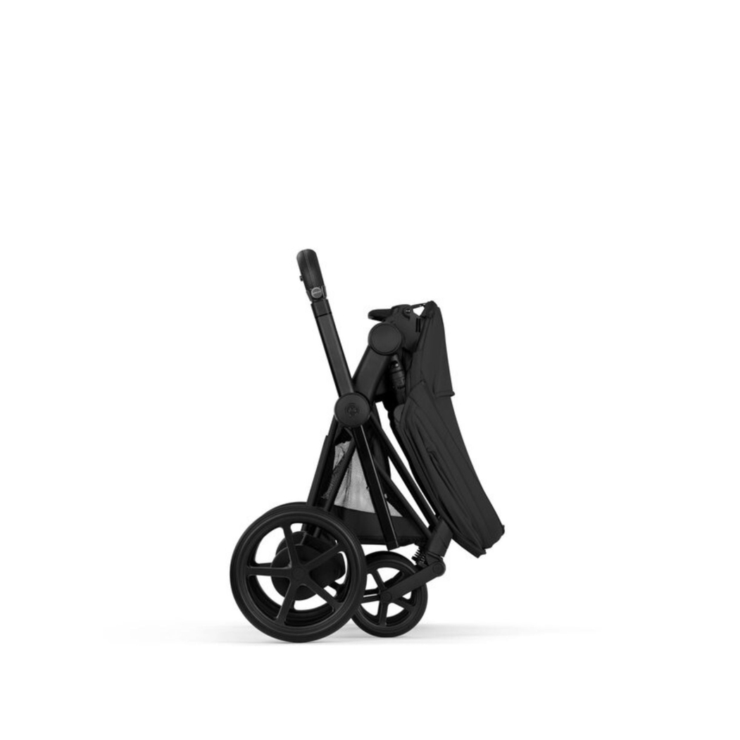 Carrinho de Bebé Cybex e-Priam Comfort Matt Black com Alcofa Dobrável - Cybex - 4063846549481