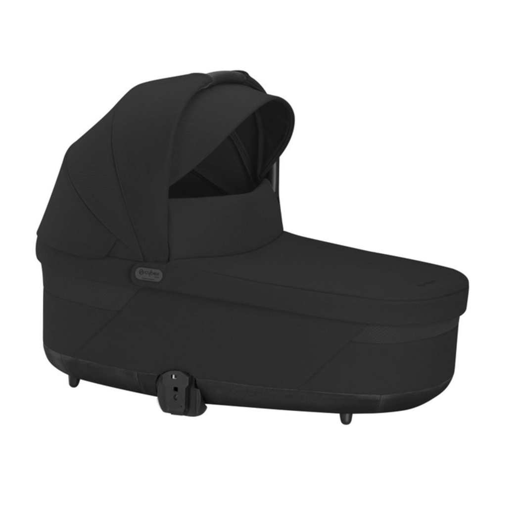 Trio Cybex Balios Black Carrinho, Alcofa, Cloud G Plus Moon Black com Base G3 e Adapatdores - Cybex - PACKBALIOS031-001