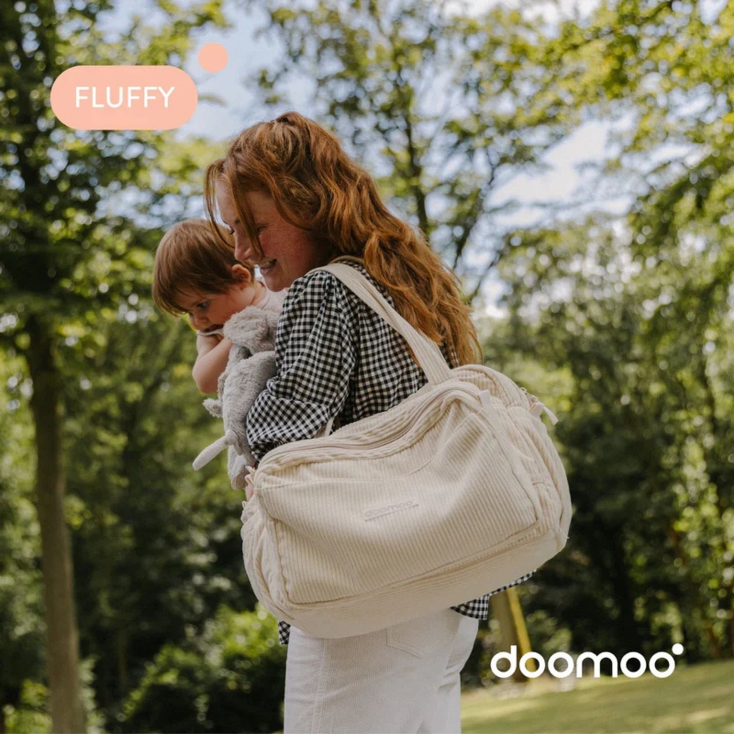 Mala de Maternidade Doomoo Fluffy Corduroy Sand - Doomoo - 5400653010203