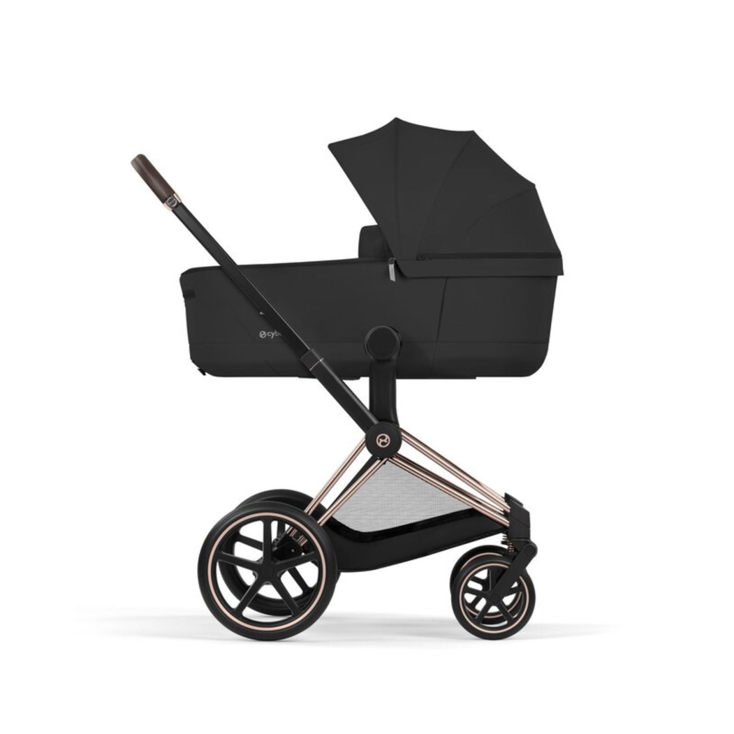 Carrinho de Bebé Cybex Priam Comfort Rosegold com Alcofa Dobrável - Cybex - 4063846549177