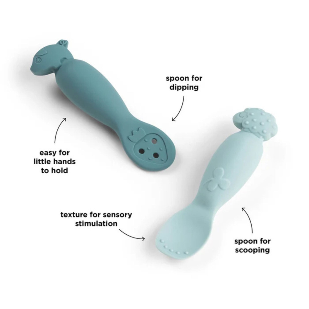 Conjunto de Colheres de Aprendizagem Done by Deer Tiny Farm - Done By Deer - 5712643065289