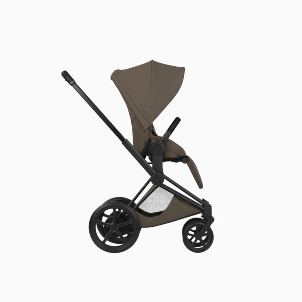 Carrinho de Bebé Cybex e-Priam Comfort Matt Black com Alcofa Dobrável - Cybex - 4063846585342