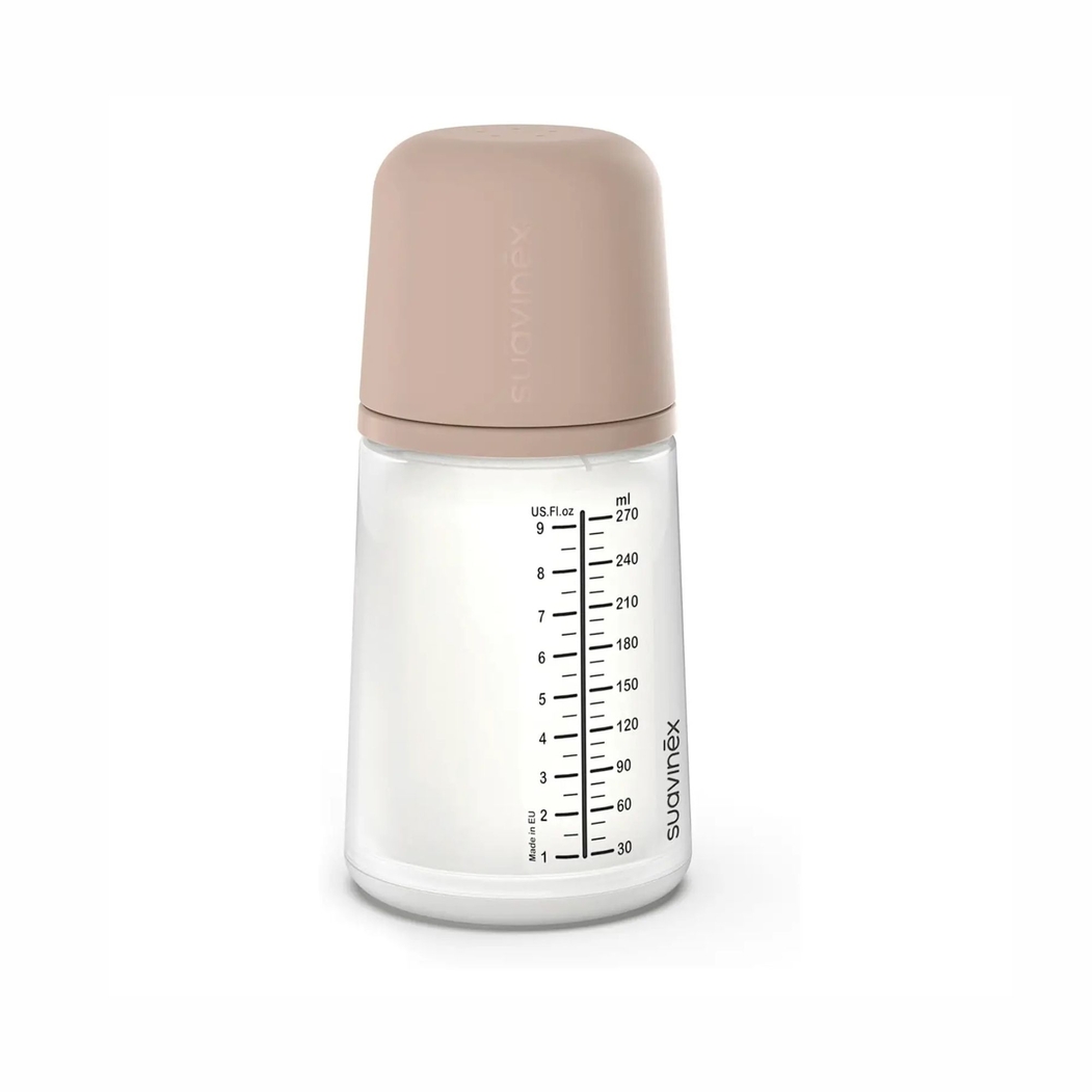 Biberão Suavinex com Tetina Silicone Anticólica Fluxo Médio 270 ml - Suavinex - 8426420084628
