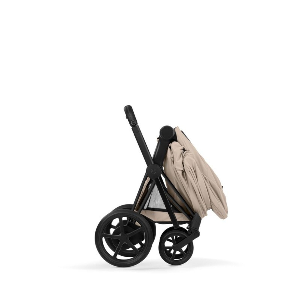 Carrinho de Bebé Cybex e-Priam Comfort Matt Black com Alcofa Dobrável - Cybex - 4063846549559