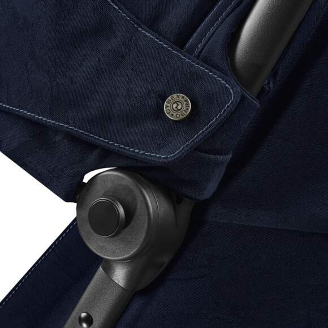 Carrinho Compacto Cybex Coya Rebellious Luxury Denim Blue - Cybex - 4063846517985