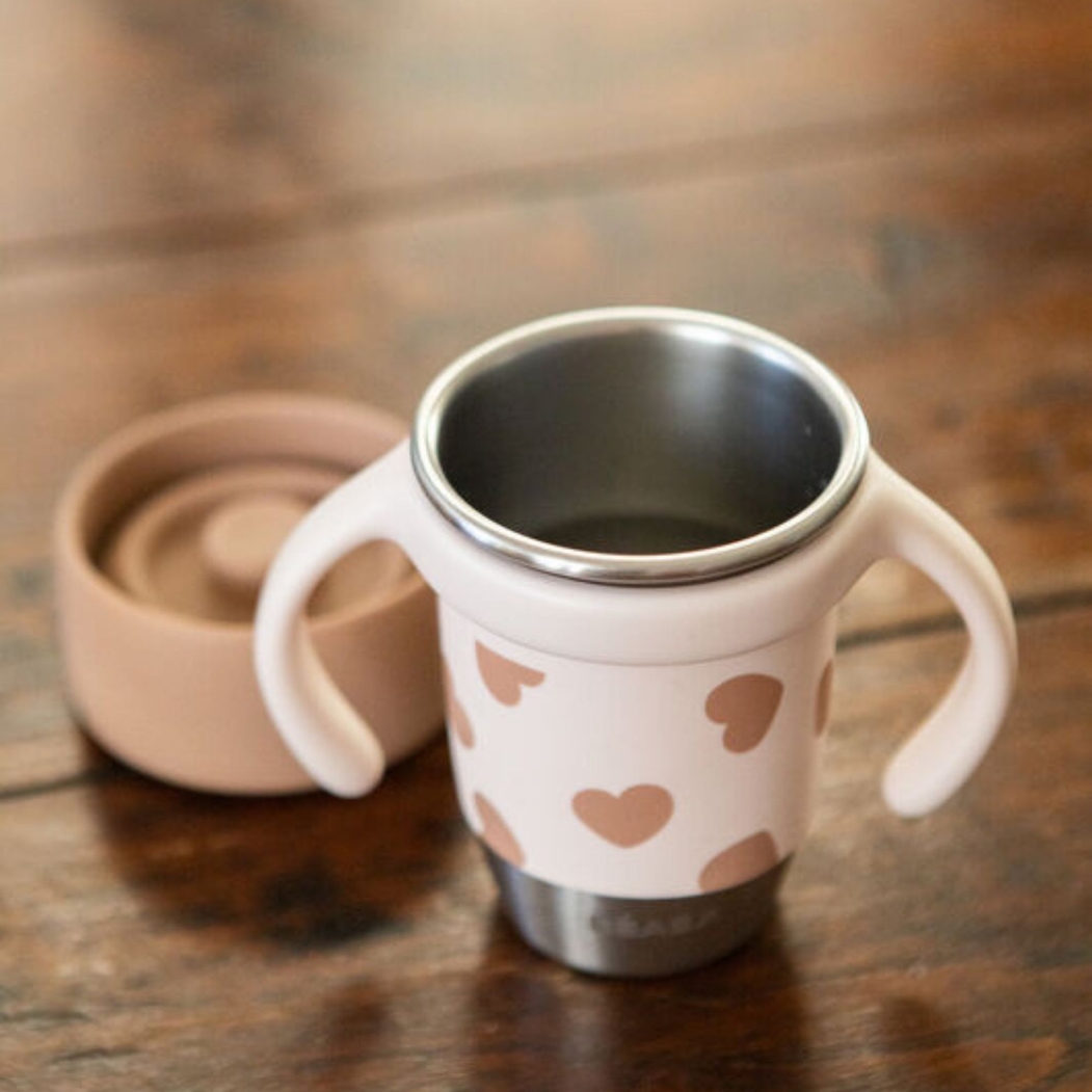 Copo de Aprendizagem 360º Béaba Click & Drink BigLove - Béaba - 3384349136482