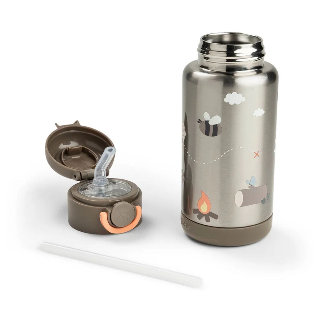 Garrafa Térmica Done by Deer com Palha Tiny Trails 340ml - Done By Deer - 5712643066248