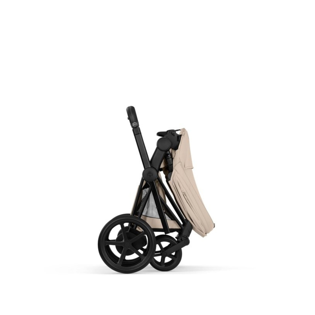 Carrinho de Bebé Cybex e-Priam Comfort Matt Black com Alcofa Dobrável - Cybex - 4063846549559