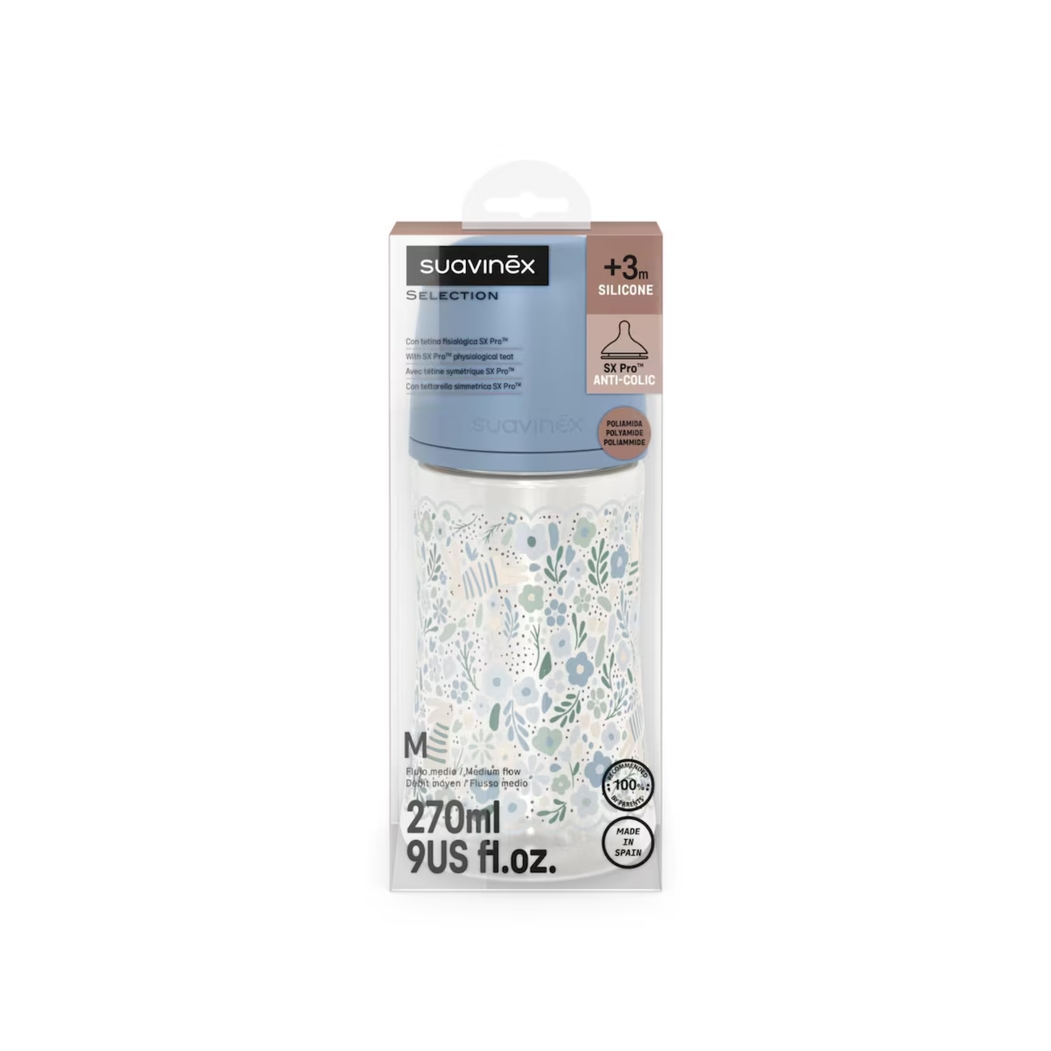 Biberão Suavinex com Tetina Silicone Wonderland M 270ml - Suavinex - 162102_AZ
