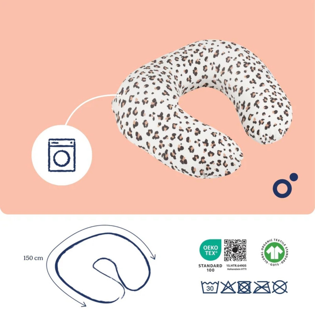 Almofada de Amamentação Doomoo Softy Leopardo Bege - Doomoo - 5S87