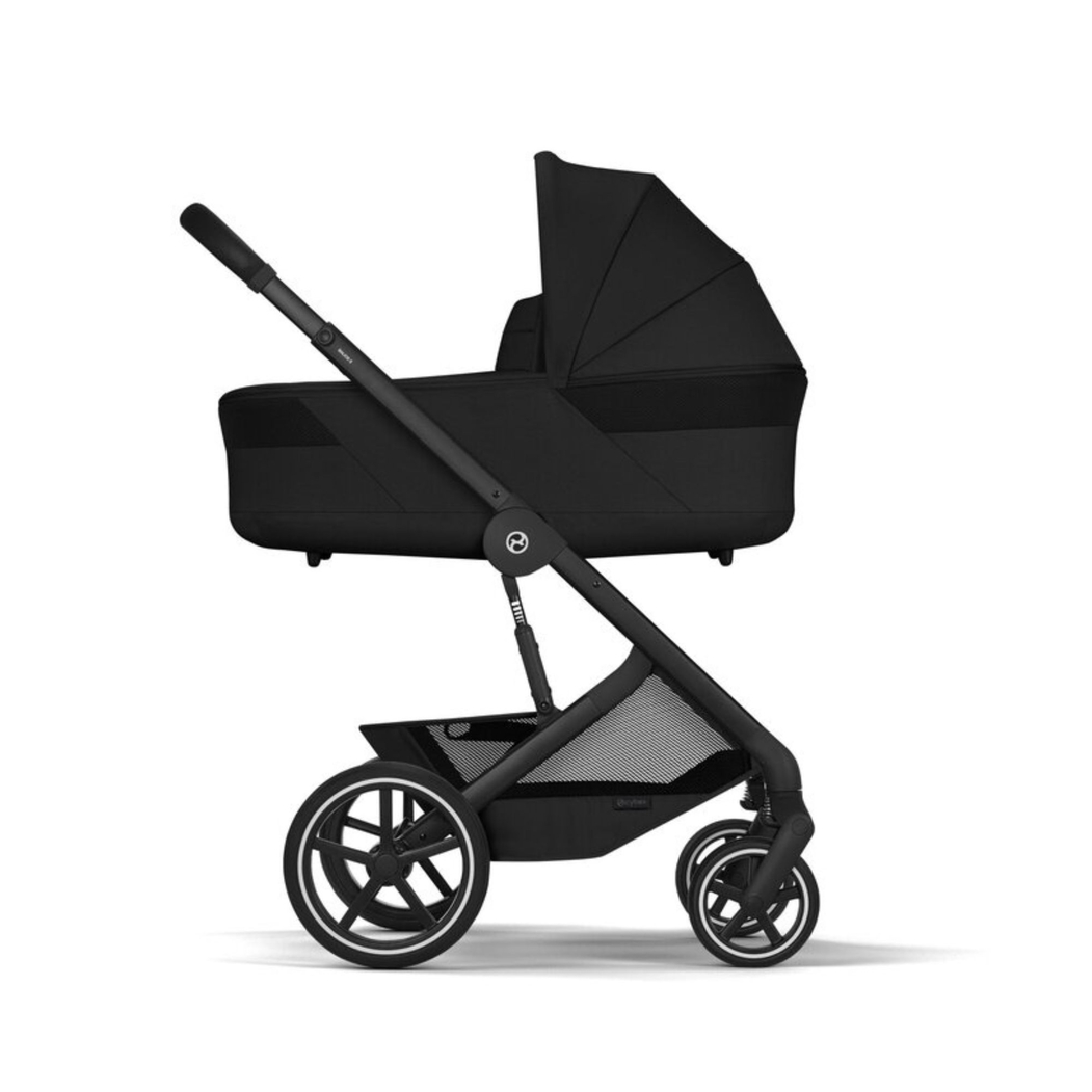 Carrinho de Bebé Cybex Balios S Lux Black com Alcofa Dobrável - Cybex - 4063846591619