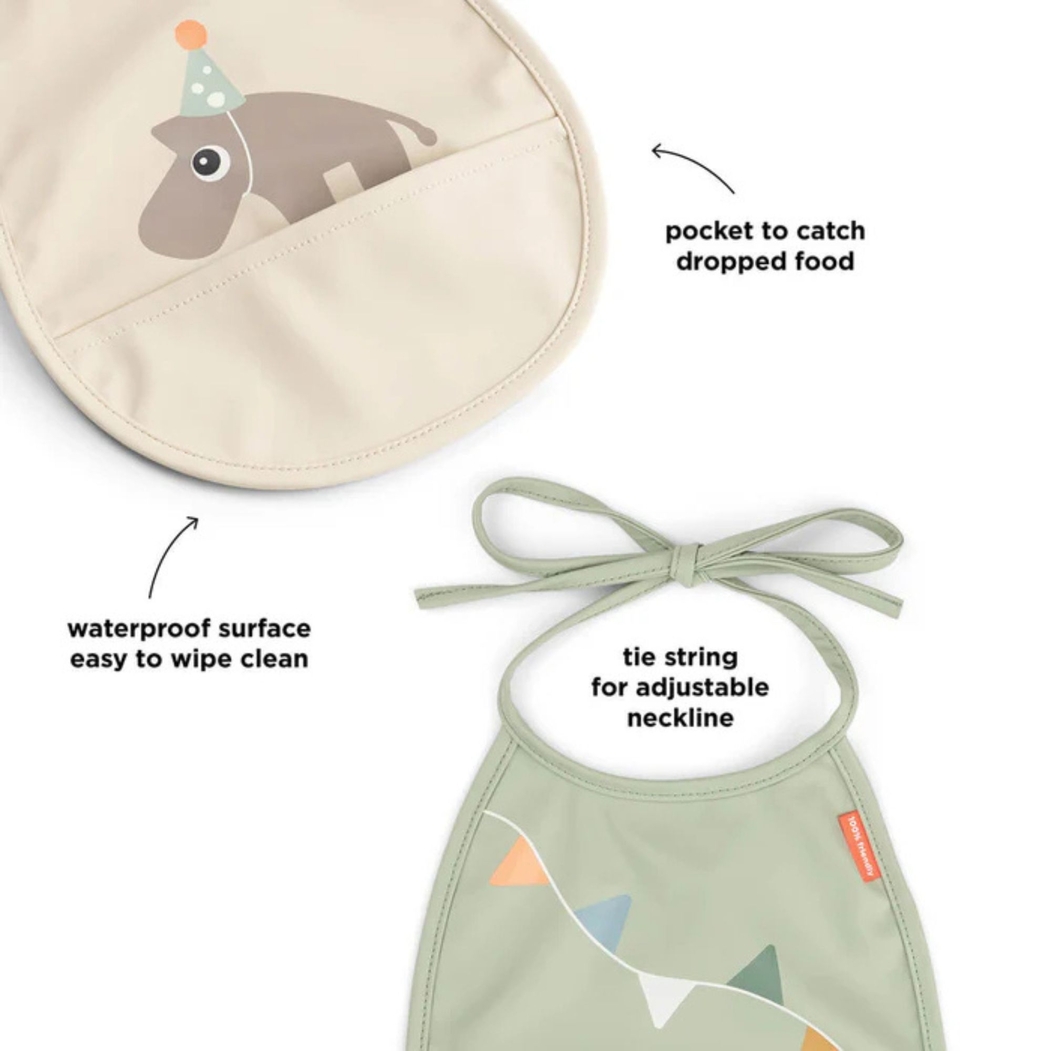 Conjunto de Babetes Done by Deer com Bolso Celebration Sand - Done By Deer - 5712643061533