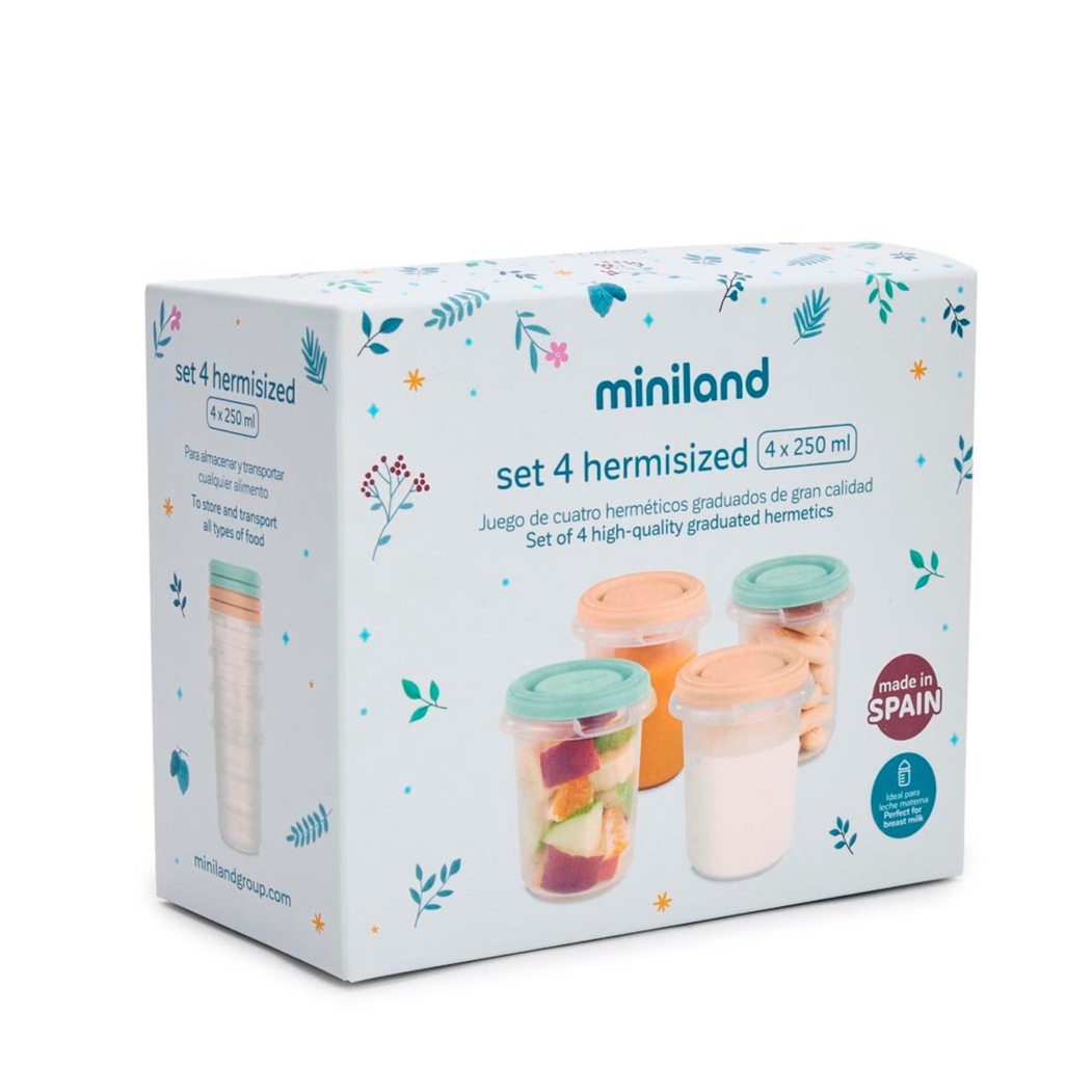 Conjunto de 4 copos Miniland Dreamland - Miniland - 8413082897499