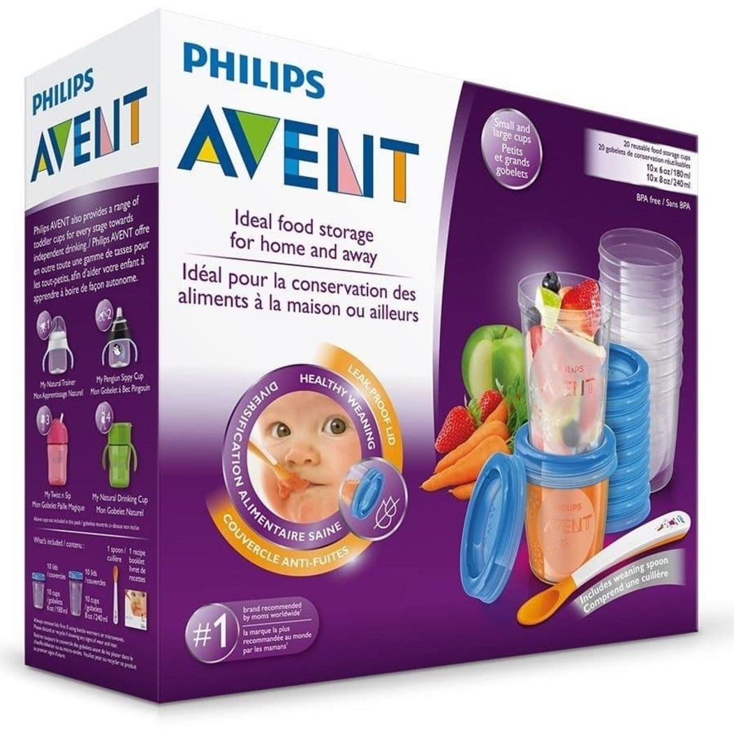 Conjunto de 20 Copos Philips Avent Gourmet - Philips Avent - 8710103671787