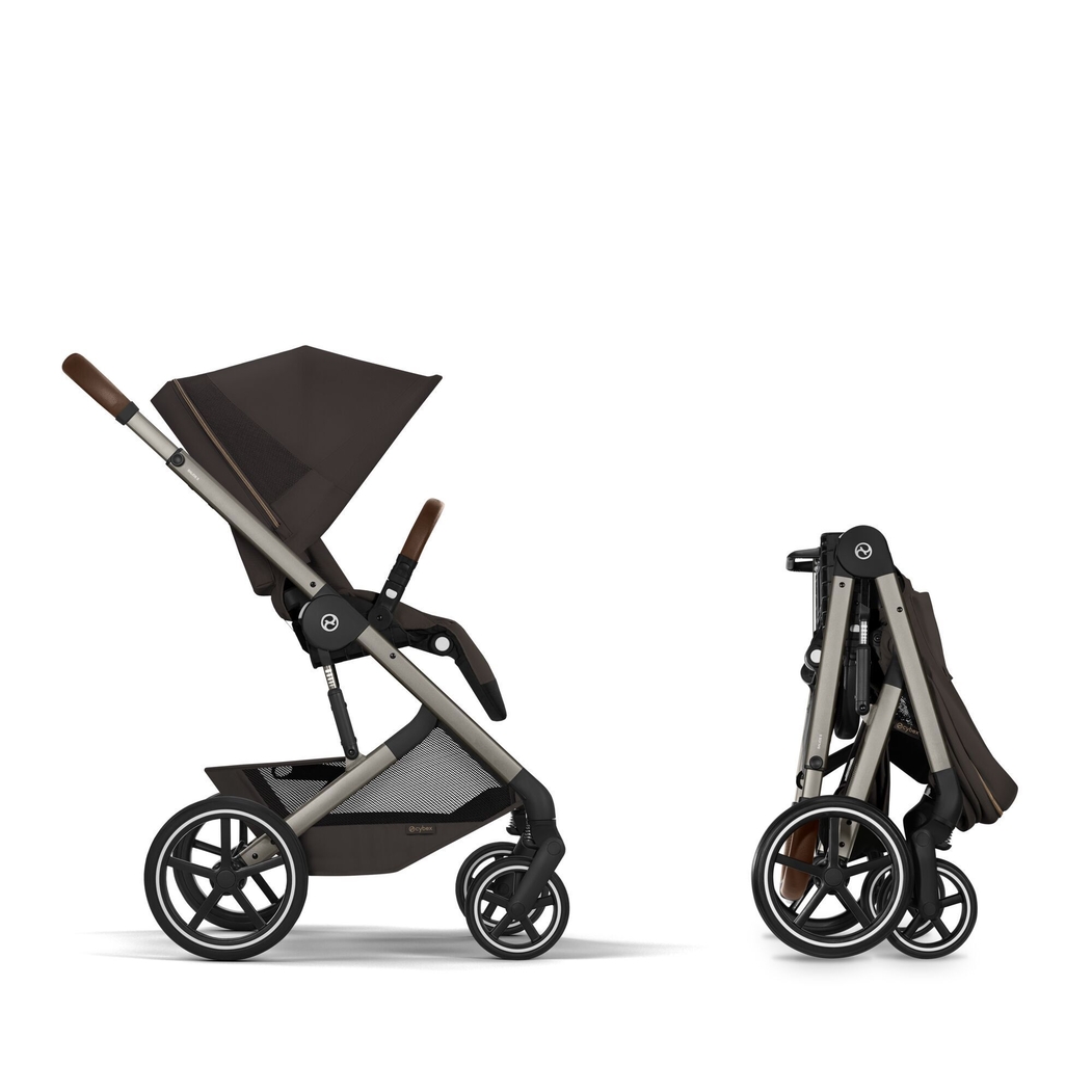 Carrinho de Bebé Cybex Balios S Lux Taupe com Alcofa Dobrável - Cybex - 4063846591770