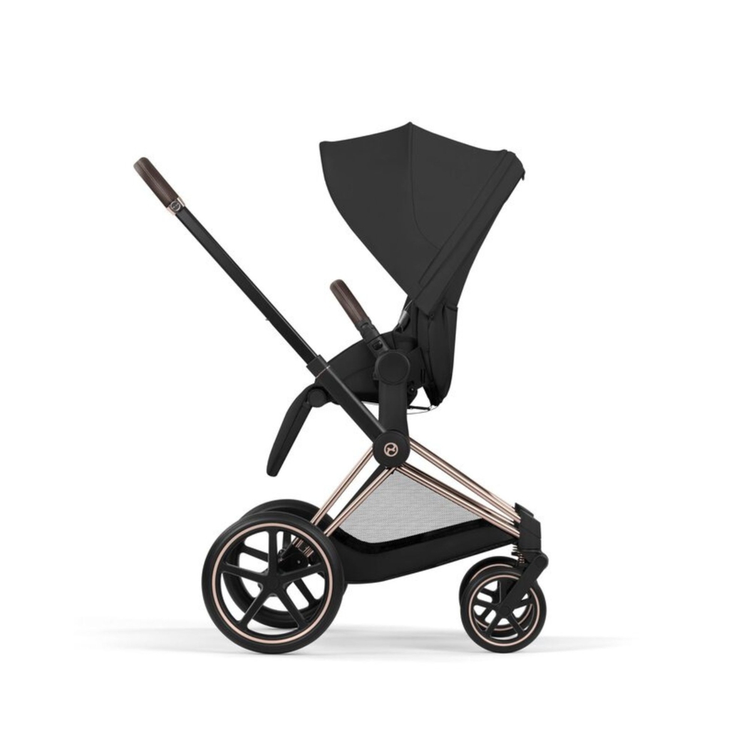 Carrinho de Bebé Cybex Priam Comfort Rosegold com Alcofa Dobrável - Cybex - 4063846549177