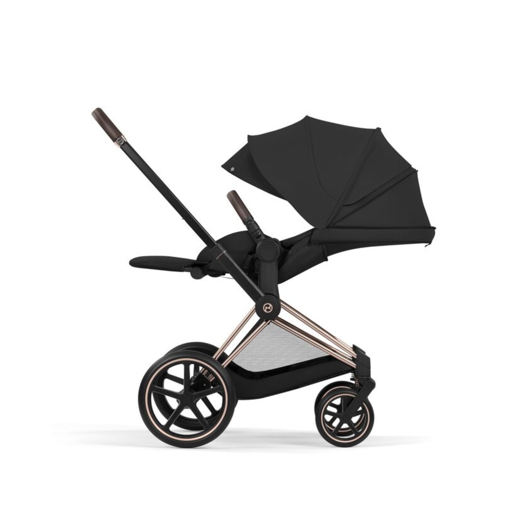 Carrinho de Bebé Cybex Priam Comfort Rosegold com Alcofa Dobrável - Cybex - 4063846549177