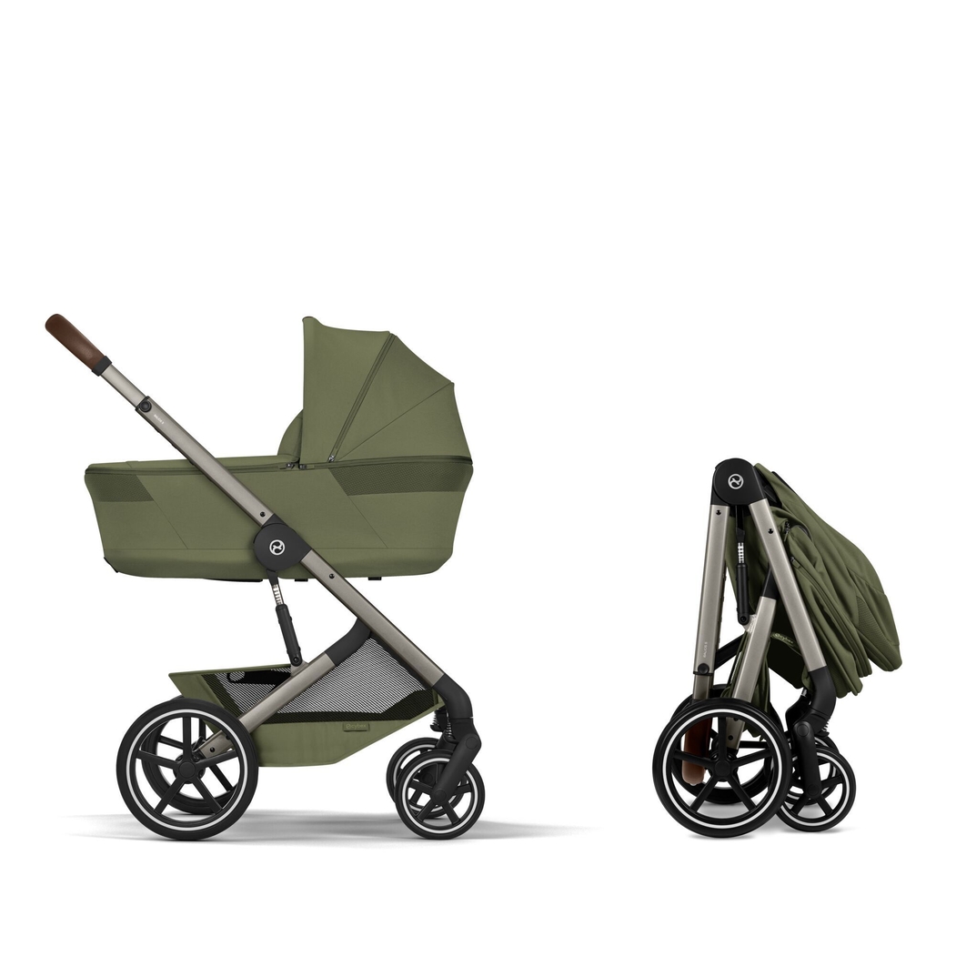 Carrinho de Bebé Cybex Balios S Lux Taupe com Alcofa Dobrável - Cybex - 4063846591732