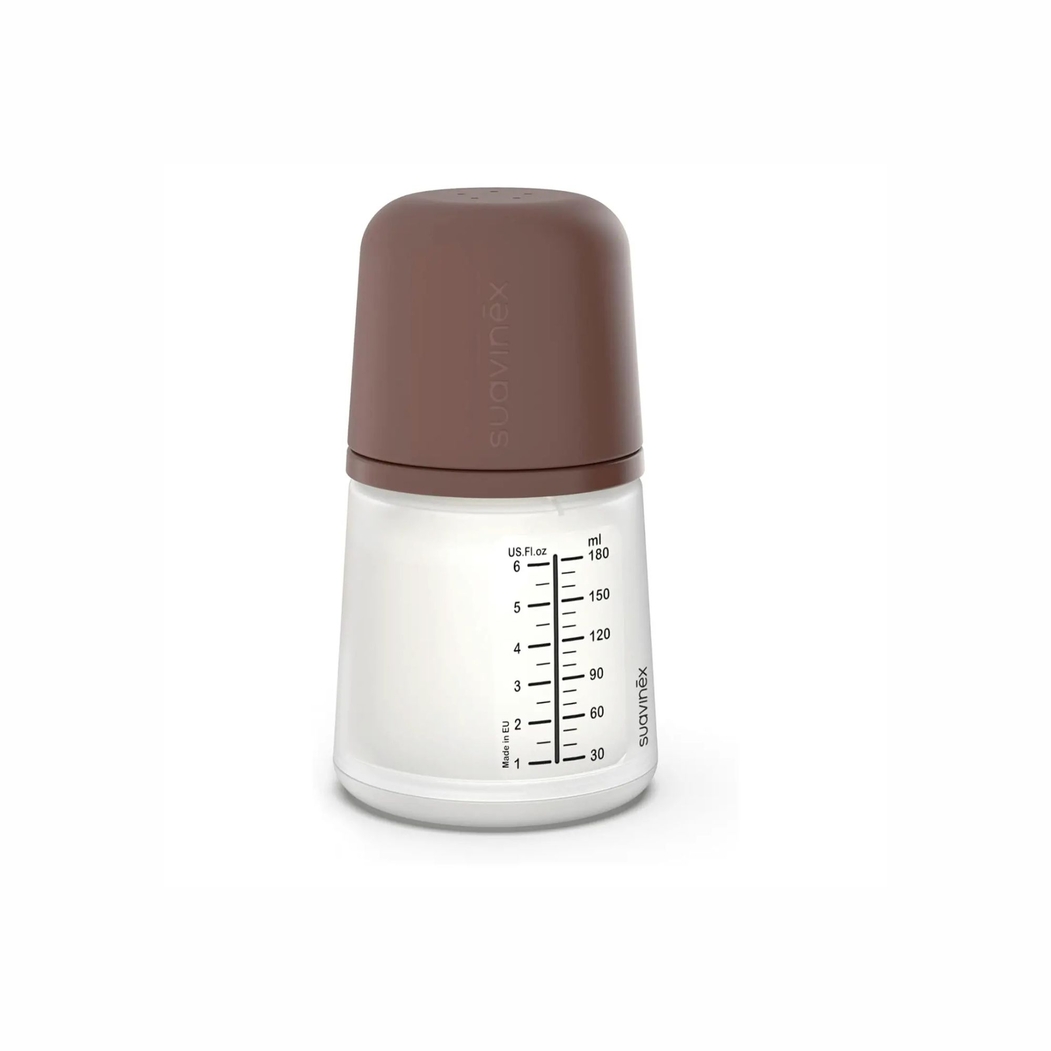 Biberão Suavinex com Tetina Silicone Anticólica Fluxo Adaptável 180ml - Suavinex - 8426420084604