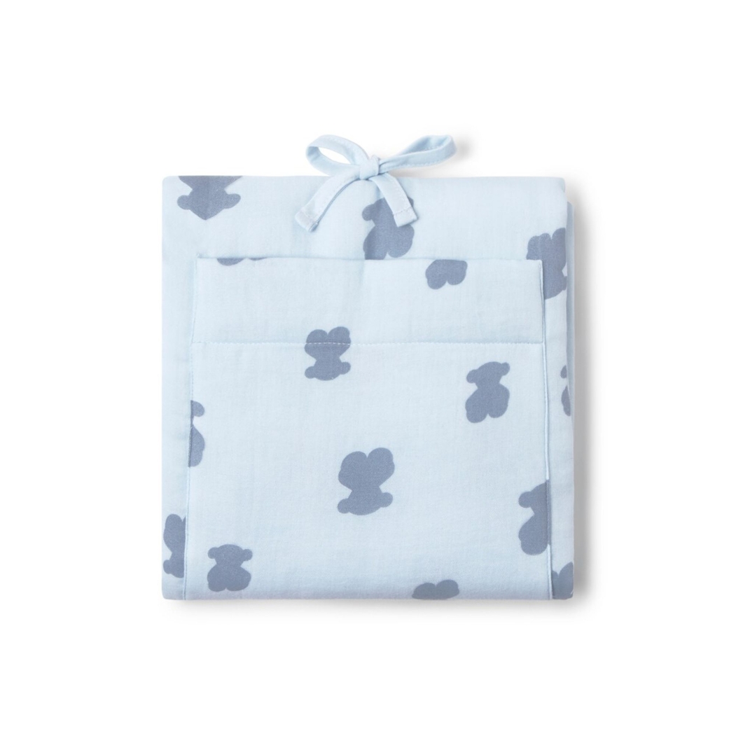 Muda-Fraldas Portátil Tous com Ursinho Blue Celeste 44x63cm - Tous - 8434134494299