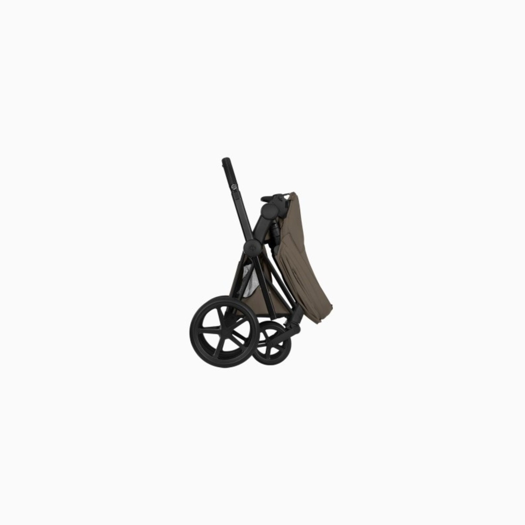 Carrinho de Bebé Cybex Priam Comfort Matt Black com Alcofa Dobrável - Cybex - 4063846585304