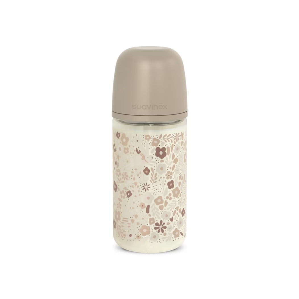 Biberão de Vidro Suavinex com Tetina Silicone Wonderland M 240ml - Suavinex - 170185_BG