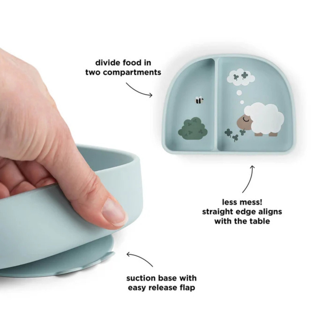 Tigela com Divisória Done by Deer Stick/Stay Tiny Farm - Done By Deer - 5712643063483