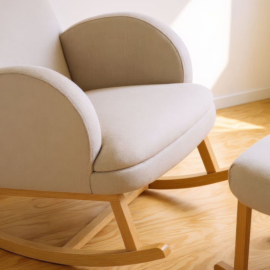 Cadeira Baloiço Childhome Linho - Childhome - 5420007169923