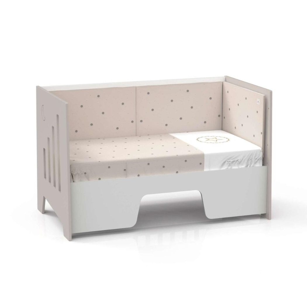 Berço Alondra Omni XL Beige 6 em 1 com Kit Co-Sleeping e Têxteis - Alondra - OMNIXL-K12-M7753-TX147