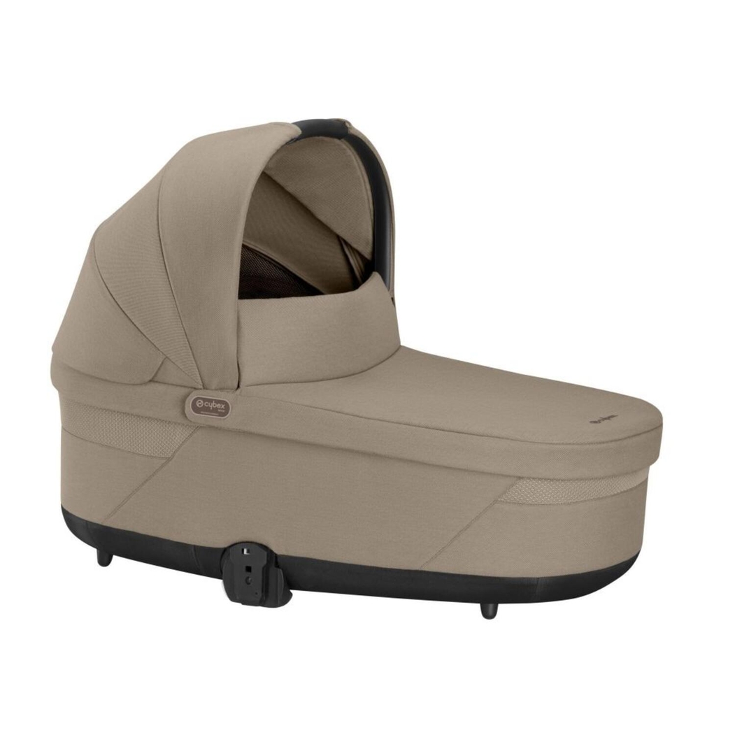 Carrinho de Bebé e Alcofa Cybex Balios Taupe Almond Beige com Cloud G Plus e Adptadores com Oferta Base G - Cybex - PACKBALIOS030-013