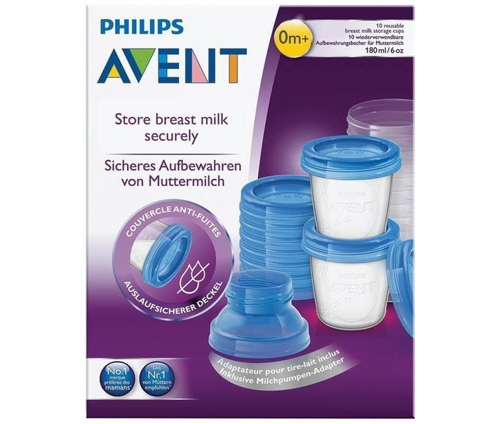 Copos para Armazenamento Leite Materno Philips Avent - Philips Avent - 8710103671589