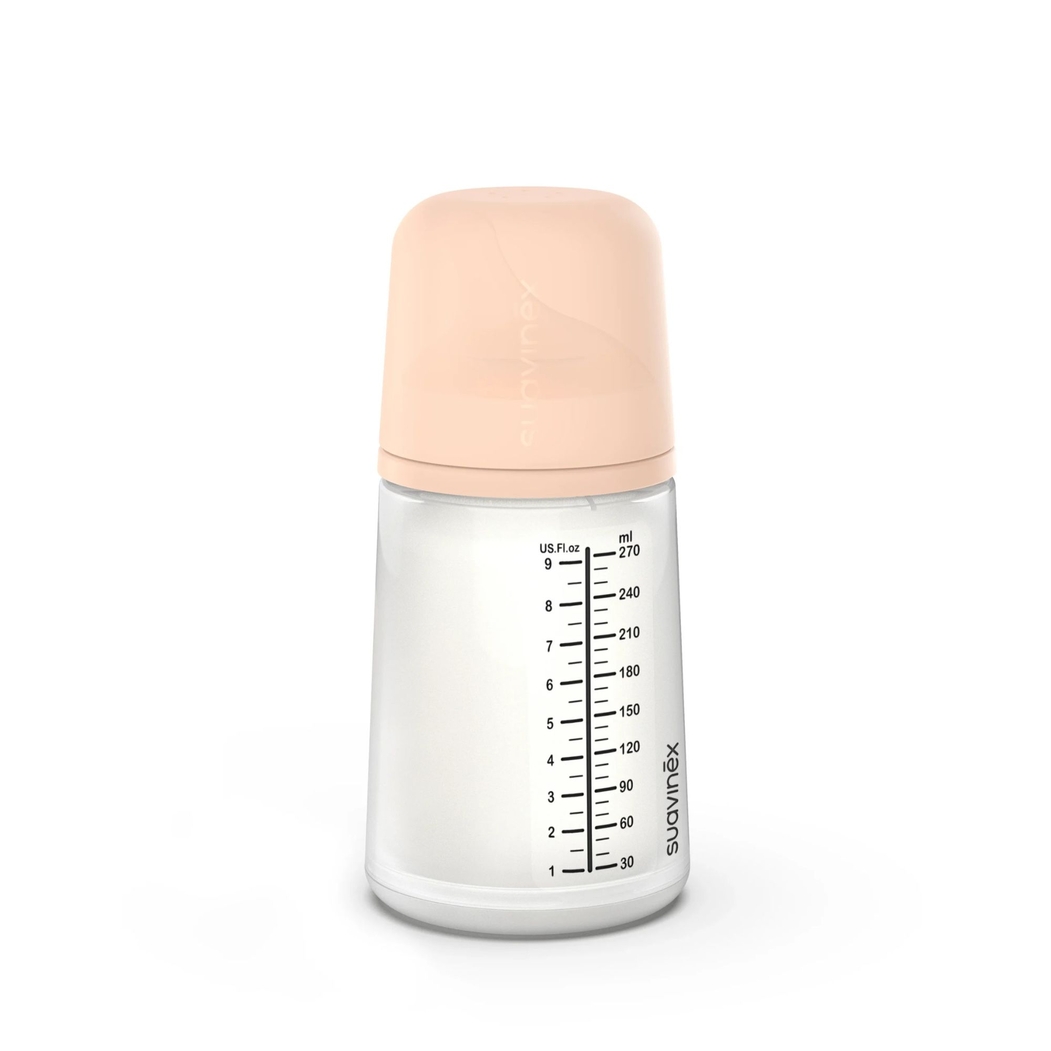Biberão Suavinex com Tetina Silicone Anticólica Fluxo Médio 270ml - Suavinex - 8426420050005
