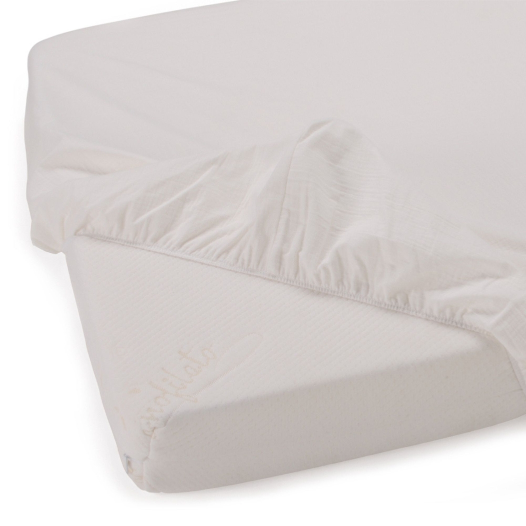 Lençol Ajustável Mammamia para Mini Berço 60x120/63x124cm White - Mammamia - 8013440203438