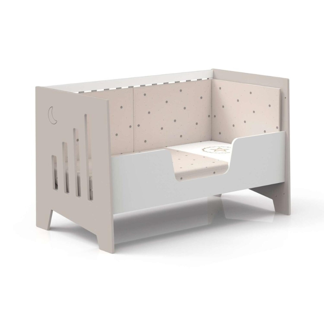 Berço Alondra Omni XL Beige 6 em 1 com Kit Co-Sleeping e Têxteis - Alondra - OMNIXL-K12-M7753-TX147