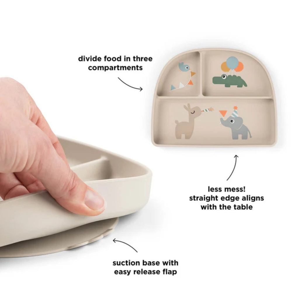 Prato com Divisória Done by Deer Stick&Stay Celebration - Done By Deer - 5712643063308