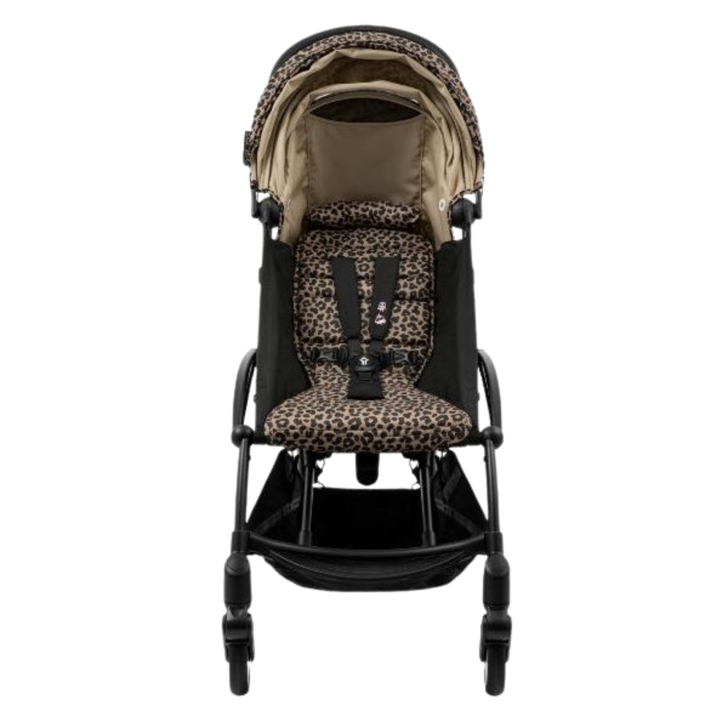 Carrinho de Bebé YOYO Black Stokke com Color Pack Leopard 6+ - Stokke - PACKYOYO010-001