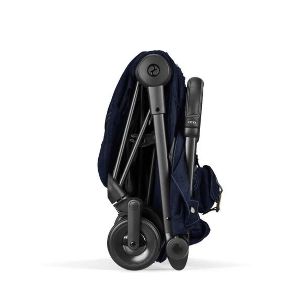 Carrinho Compacto Cybex Coya Rebellious Luxury Denim Blue - Cybex - 4063846517985