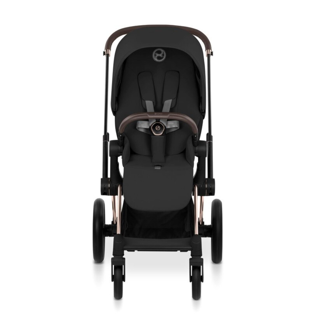 Carrinho de Bebé Cybex Priam Comfort Rosegold com Alcofa Dobrável - Cybex - 4063846549177