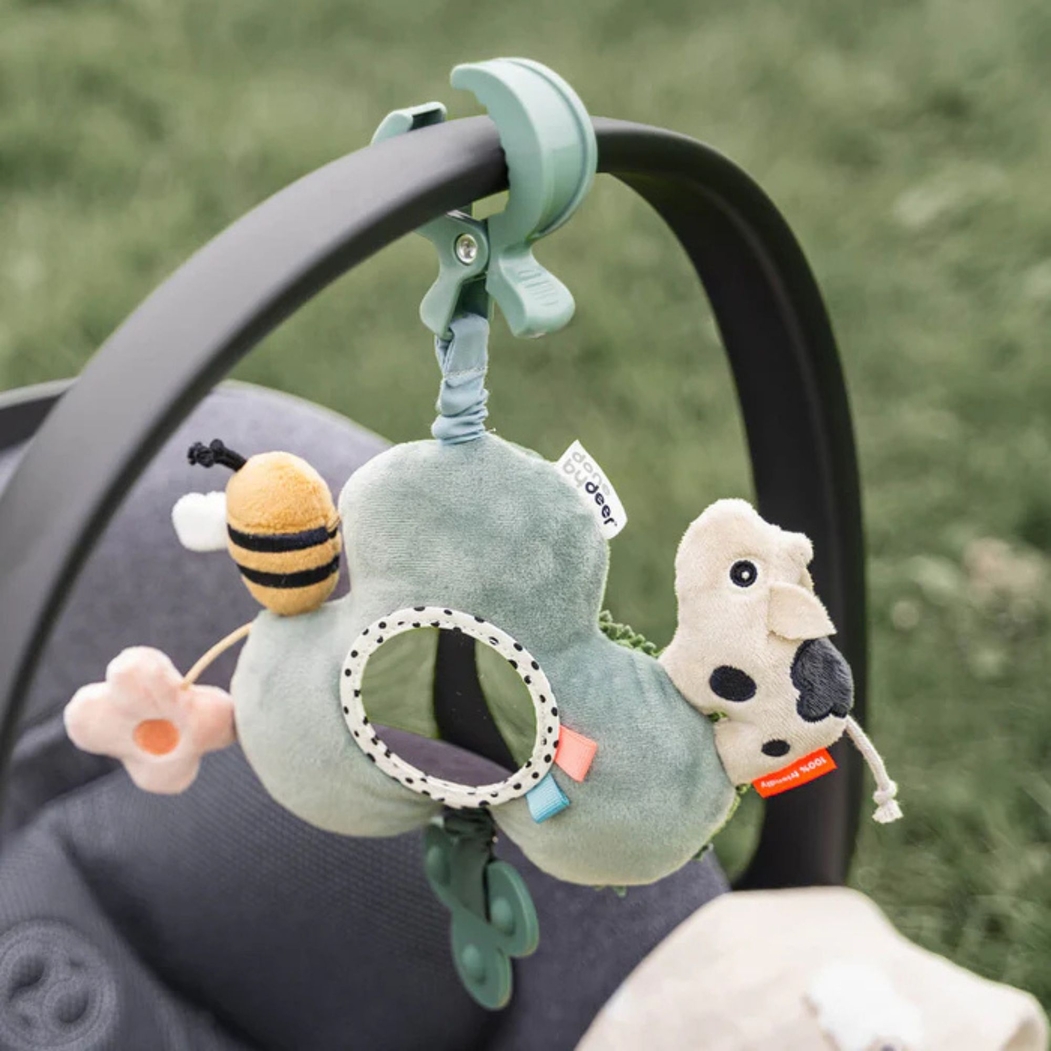 Atividade Sensorial com Espelho Done by Deer para Carrinho Tiny Farm - Done By Deer - 5712643064831